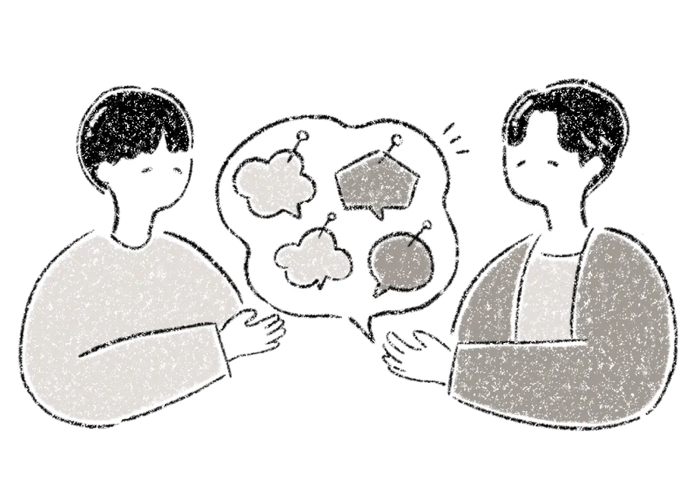 対話をしながら本質を抽出する様子